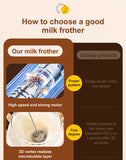 Electric Wireless Egg Beater Mini Coffee Mixer Handheld USB Charging Automatic Whipping Of Egg Whites Cream Home Baking