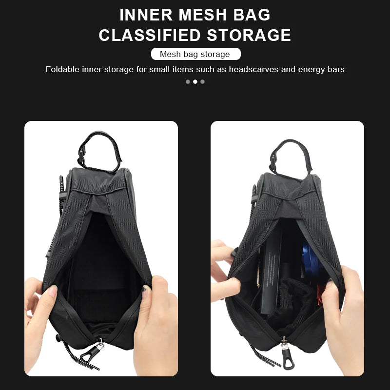 RIDERACE Bicycle Top Tube Bag Portable PU Rainproof Waterproof MTB Gravel Bike Handlebar Front Bag Road Cycling Accessories