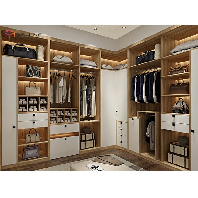 House Bedroom Walk-in Clothes Closet Furniture From China
