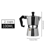 600ML Aluminum Mocha Coffee Pot Espresso Coffee Maker Percolator Tool Home Hand-brewed Octagonal Moka Pot Kitchen Utensils