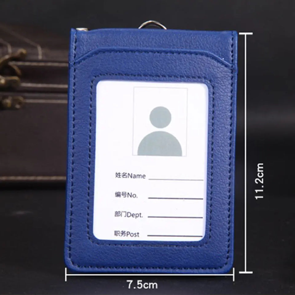 Neck Strap Stationery Business Office School Supplies Card Holder with Lanyard ID Desk Organizer Badge Holder Bus Cards Cover