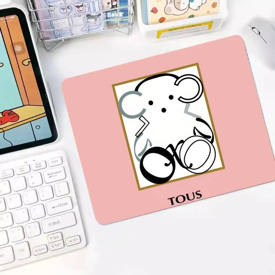 Classic Jewelry Logo T-Tous Animation Keyboard Mat Table Mat Students Gabinete PC Gamer Desktop Mouse Pad For PC Computer Table