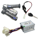 12V 24V 36V 48V 250W 350W 500W 800W 1000W Brushed speed regulating motor controller with throttle knob for electric bicycles