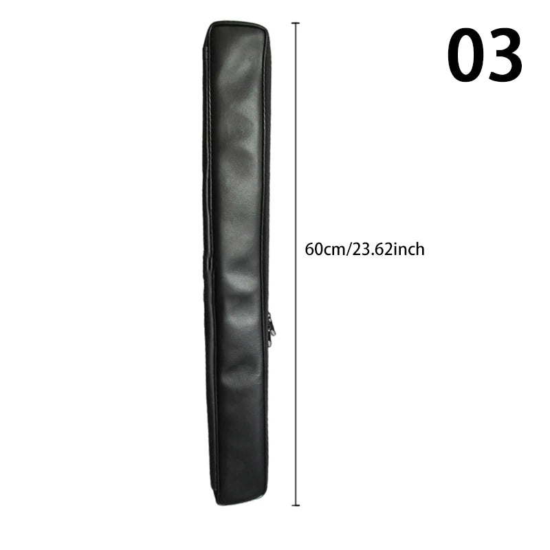 1pc Flute Storage Bag Portable Leather Fabric Vertical Flute Case Musical Instrument Storage High Quality Woodwind Accessories