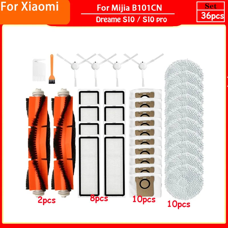 Dreame L10s Ultra/L10 Ultra Accessories S10 Pro Xiaomi MIJIA Omni 1s B116 X10+ Part Dust Bag Mop Cloth filter Brush