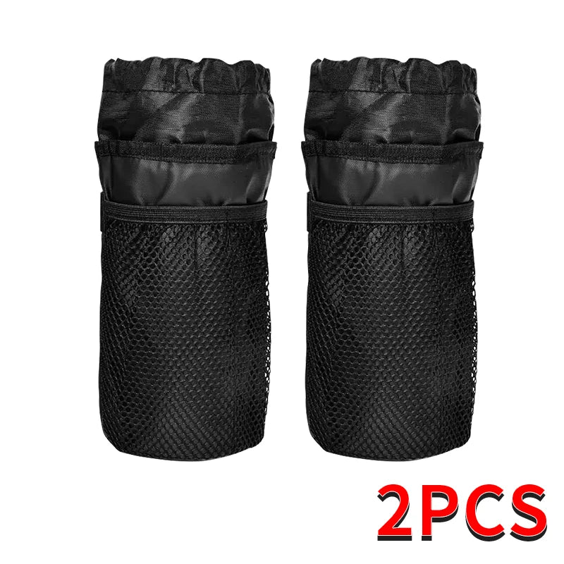 Bicycle Bag Bike Bottle Holder Handlebar Stem Thermal Bag with Mesh Pocket Coffee Cup Holders Cycling Water Bottle Carrier Bag