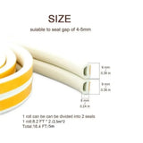 Flexible Weatherstripping Seal Strip Durable Self-Adhesive Windproof Seal Premium Quality Gap Sealing Soundproof Seal Doors