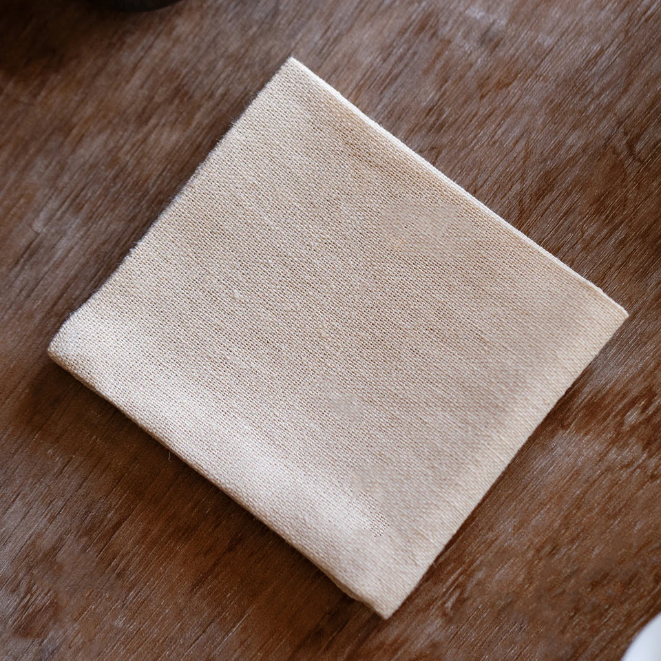 Thick Handmade Cotton Linen Tea Towel Double Sided Water Absorbent Tea Tablecloth Tea Set Mat Tea Tray Cup Coaster Pot Holder
