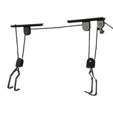 Bike Hoist for Garage Ceiling Mount Pulley System Bike Storage Set Of Bike Hangers for Garage Storage 60kg Load