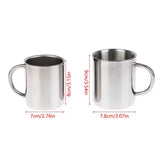 Travel Tumbler Jug Children's Milk Tea Cups Office Water Mug Double Wall 304 Stainless Steel Coffee Mug Without Lid Portable Cup
