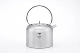 Keith Titanium Kettle 1.5L Camping Picnic Cookware Titanium Teapot Ultralight Outdoor Camping Coffee Pot With String BagTi3907