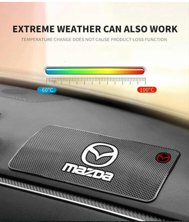 1PCS Car Anti-Slip Mat Pad Rubber Mobile Sticky Dashboard Phone Stand Non-Slip Mat For MAZDA 3 BK BL 5 CR CW 6 II GH CX-7 ER MX5