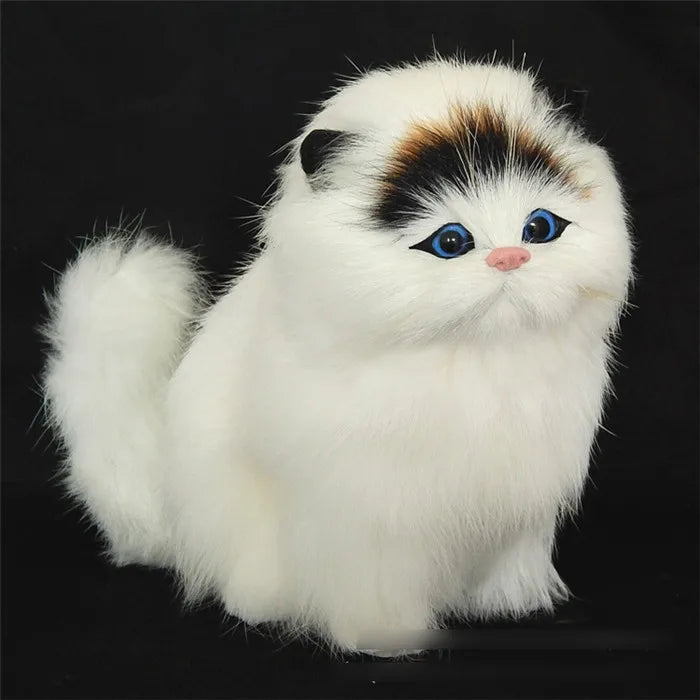 Electronic Plush Cats With Meowing Sound Lovely Decoration Animal Doll Toy Cute Electric Cat Soft Kids Pet Model For Kids Gift