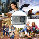 FM/AM Pocket Radio Player Telescopic Antenna Dual Band Music Player Radio Battery Powered Pocket Stereo Radio Built-in Speaker