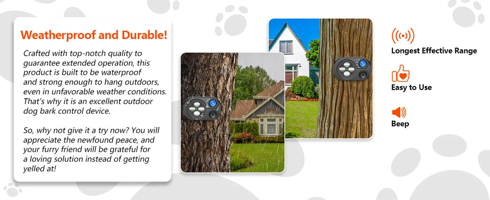 2025 New Ultrasonic Barking Stop Device, Dog Driving Device, Noise Prevention Training Device, Automatic Dog Barking Stop Device