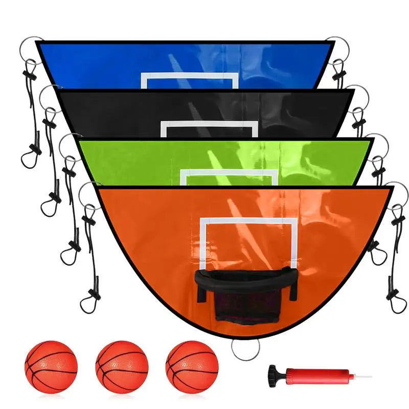 98x50cm Kids Basketball Hoop  with Pump & Ball Kids Trampoline Basketball Hoop Set Sunproof Basketball Hoop for Boys And Girls