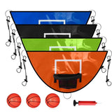 98x50cm Kids Basketball Hoop  with Pump & Ball Kids Trampoline Basketball Hoop Set Sunproof Basketball Hoop for Boys And Girls