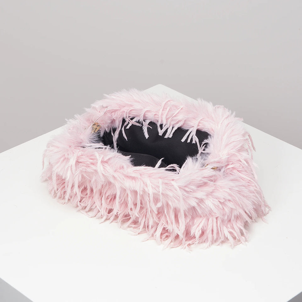 Dopamine-style clip bag, Y2K plush clutch bag, candy-colored women's purse, dinner dress clutch