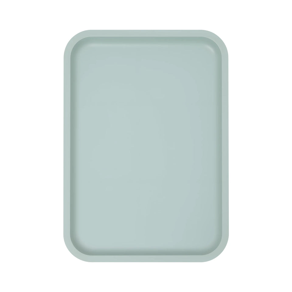24Pcs Stackable Restaurant Trays Non-Slip Surface Commercial PP Food Serving Tray Set for Fast Food Hotel School Cafeteria