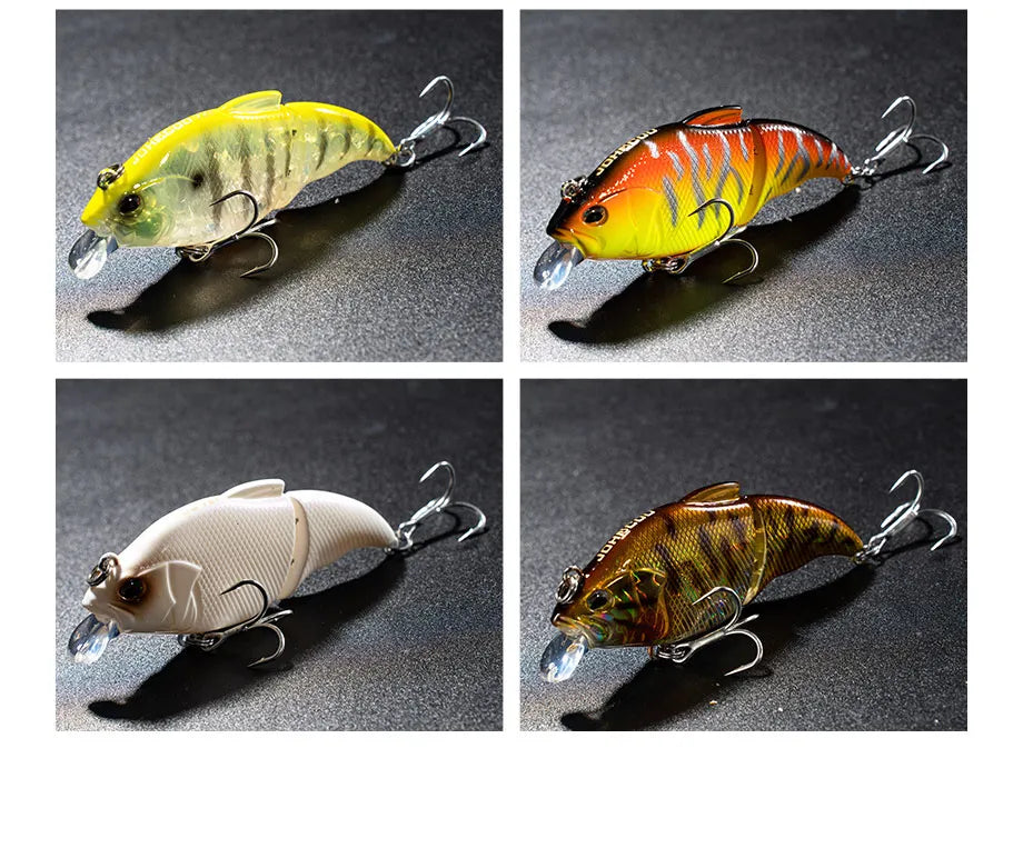 Fishing Lure Vatalion 7cm 10.5g Sinking Floating Crankbait Artificial HardBait Jointed VIB Vibration Wobblers Trout Bass Fishing