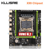 Kllisre X99 motherboard combo kit set LGA 2011-3 Xeon E5 2680 V3 CPU DDR4 32GB 2133MHz ECC Memory