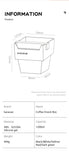 KACACAO Coffee Knock Box Espresso Grounds Container Dump Bin Bucket Anti Slip Powder Beveled Residue Barista Accessories Tools