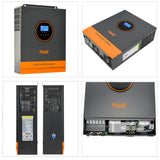 PowMr 3KW Hybrid Solar Inverters 24V to 110/120VAC Output With MPPT 80A Solar Charge Controller PV 120-450V Support WIFI Module