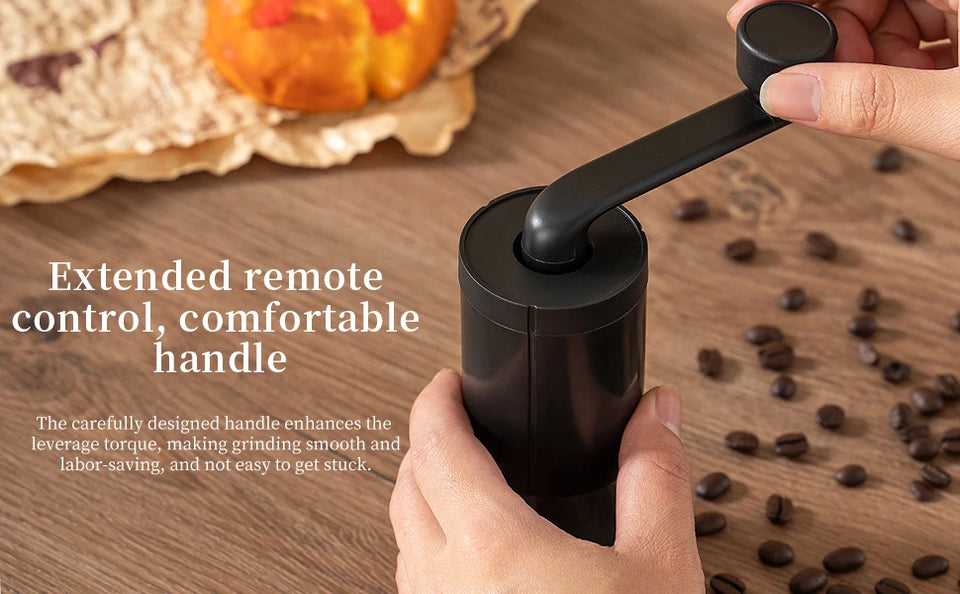 Manual Coffee Grinder Machine Grinding Home Outdoors Travel Hand Crank Portable Coffee Grinder Adjustable Bean Grinder withbrush
