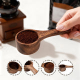 Wooden Coffee Scoop 42ml Measuring Spoon Multipurpose Kitchen Tool Utensil For Sugar Tea Flour Bean Protein Powder Cafe Supplies