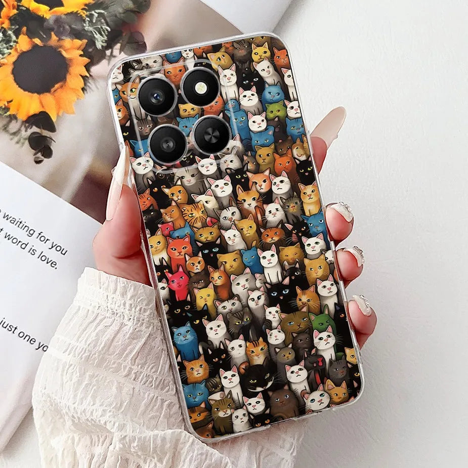 For Honor 400 Smart 5G Case LGN-NX1 Cute Cartoon Painted Cover Soft Slim Phone Case For Honor X7d HonorX7d Honor400 Smart Fundas