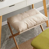 Household Small Stool Foldable Sofa Stool for Living Room Foot Stool Beech Wooden Leisure Low Stool Portable Desk Footrest