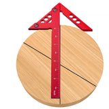 Woodworking Circle Center Scribe 45/90° Center Measuring Tool Line Gauges Aluminum Center Scribe Carpenter Ruler Measuring Tool
