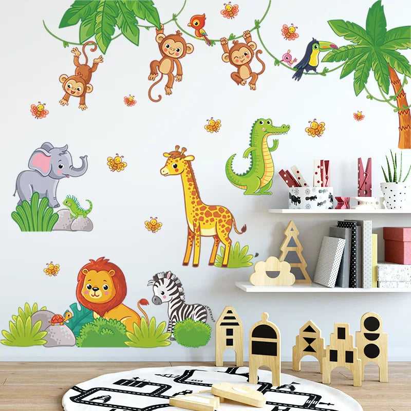 Rainbow Cloud Hot Air Balloon Children Bedroom Porch Commercial Wall Beautification Decorative Wall Stickers Room Decor