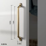 Antique Brass Cabinet Knobs Drawer Handles Zinc Alloy Pulls Mid-Century Modern Hardware for Kitchen and Bathroom Cupboard