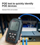 NOYAFA NF-8509 2 in 1 Network Cable Tester Detect Length Digital Multimeter Cable Tracker Cat5 Cat6 PoE Tester Continuity Test