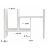 Ins Kawaii Desktop Storage Rack Bookshelf DIY Desk Holder Office Desk Organizer Student Combination Cabinet Storage Display Rack