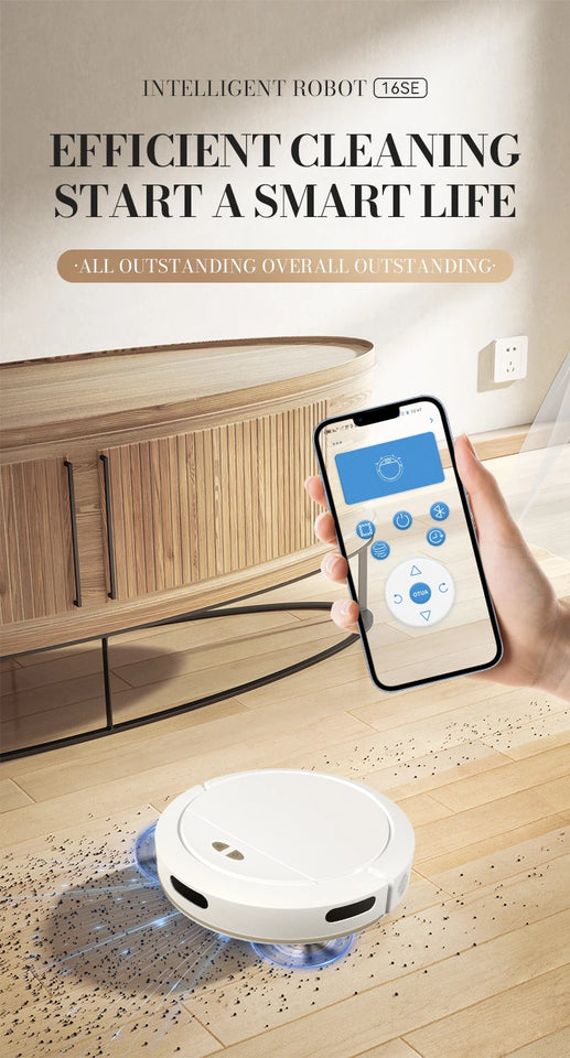 NEW 3 IN 1 Intelligent Vacuum Sweeping Mopping Robot Home Fully Automatic Cleaning Machine APP Control With Water Tank Robot