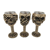 Creative Skull Mugs Cool Beer Mug 3D Resin & Stainless Steel Coffee Cups and Mugs Water Glass Wine Pub Bar Decoration Halloween