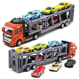 1: 48 alloy double-layer transport vehicle model,simulation sports car off-road vehicle toy,engineering transport vehicle toy