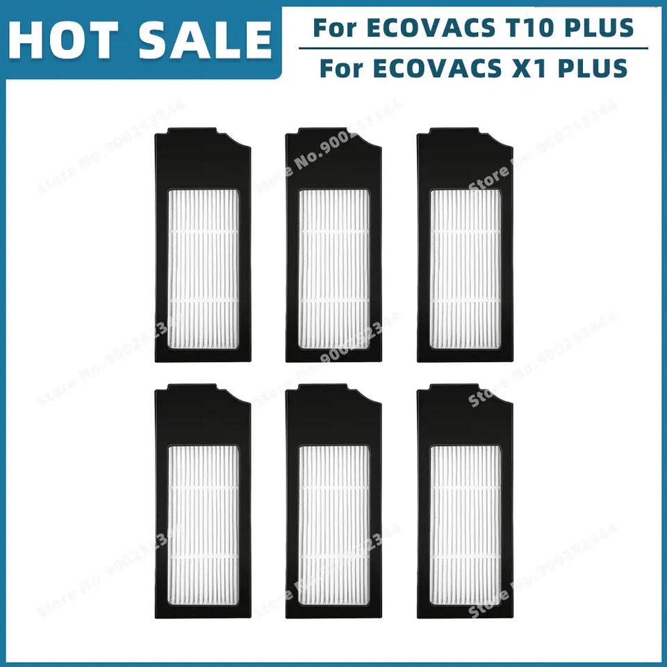 Compatible For ECOVACS T10 PLUS / X1 PLUS Replacement Spare Parts Accessories Main Side Brush Hepa Filter Mop Cloth Dust Bag