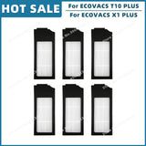 Compatible For ECOVACS T10 PLUS / X1 PLUS Replacement Spare Parts Accessories Main Side Brush Hepa Filter Mop Cloth Dust Bag
