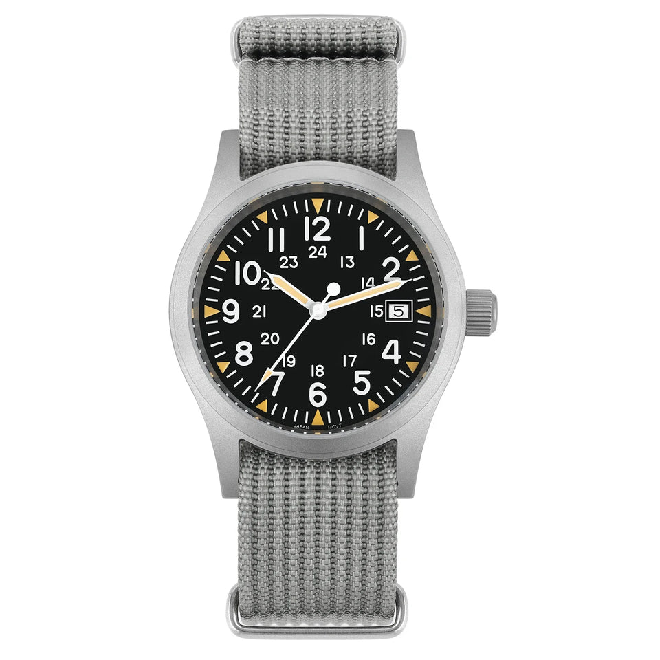 Militado ML05 Men's Watch Ronda 515 Quartz Movement Watch Dome Sapphire High Transparency AR Coating Night Light Watches Retro