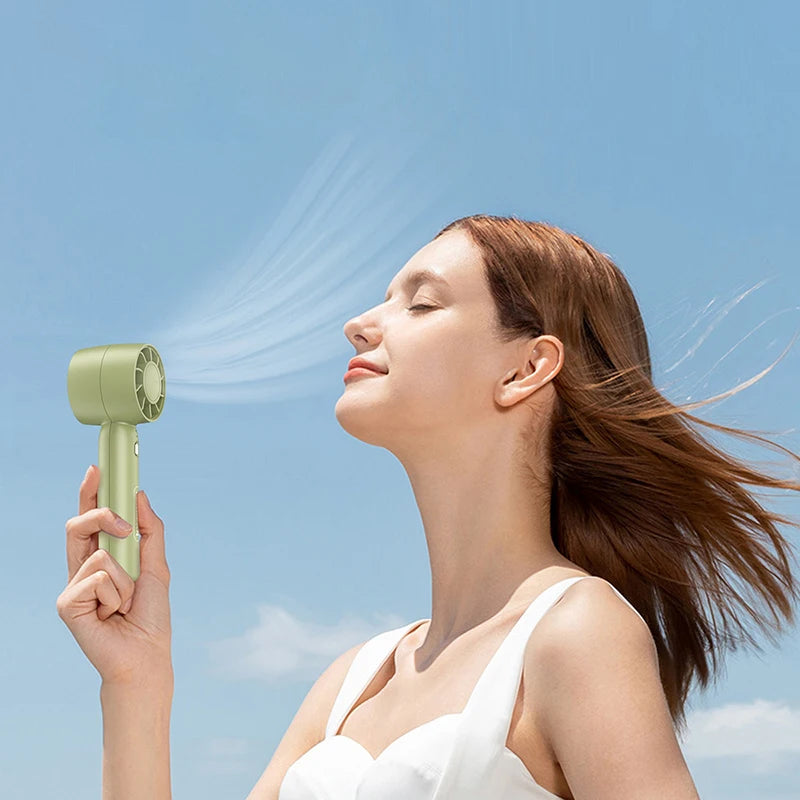 Portable 2 in 1 USB Mini Fan 3 Speed Handheld Desktop Rechargeable Small Cooler for Student Dorm Home Office Summer Gadget