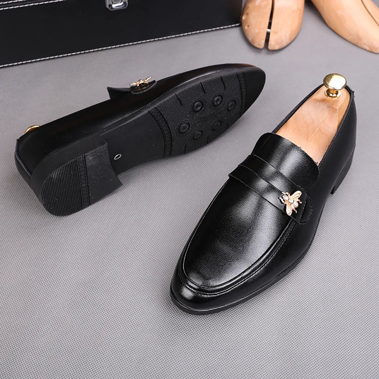 Mens Dress Shoes Formal Leather Shoe Fashion italy shoes Handmade Wedding Party Shoes Men Loafers Oxford Shoes