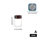 Mini Wood Lid Coffee Beans Storage Container Tube Kitchen Sealed Can Tea Spice Jars Single Dose Espresso Accessory Coffeware