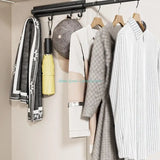 E74E Efficient Space Saving Pull Out Closet Organizers for Organized Storage of Clothes and Shoes