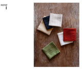 Thick Handmade Cotton Linen Tea Towel Double Sided Water Absorbent Tea Tablecloth Tea Set Mat Tea Tray Cup Coaster Pot Holder