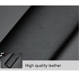 Men's PU Leather Long Clutch, Thin Business Card Holder, Men's Wallet, Brown, Black, Coffee, Pocket Coin Purse, Fashion 2024