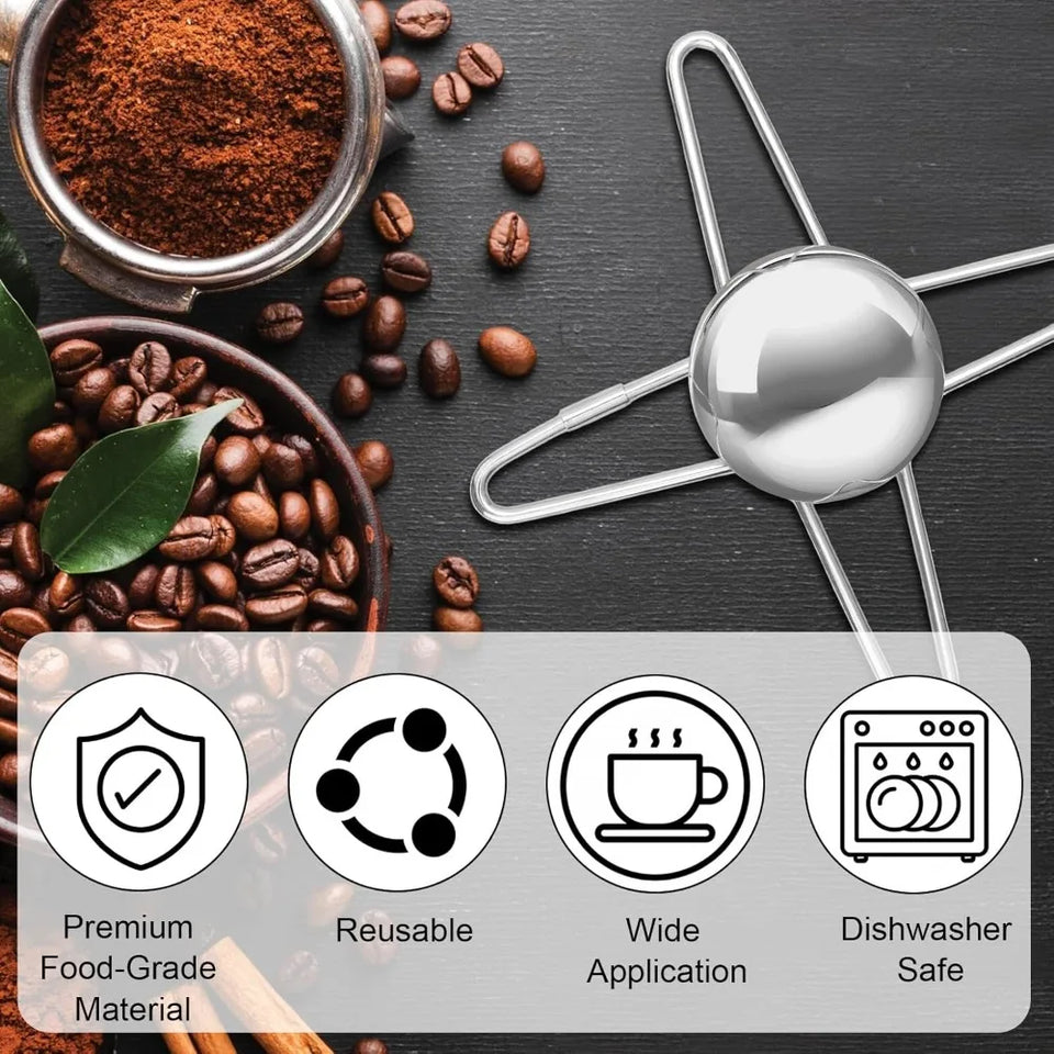 Coffee Cooling Tool Stainless Steel Coffee Cooling Ball Can Be Used Repeatedly To Enhance The Taste of Hand Brewed Coffee
