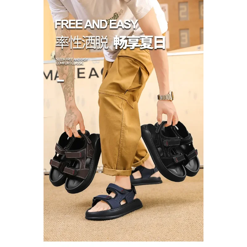 Summer Trendy Beach Sandals Casual Slip on Slippers, Lightweight Breathable Non Slip Soft Sole for Daily Casual Walking